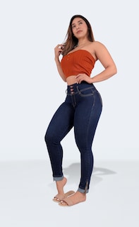 Foto 5 | Jeans Colombianos Skinny Sea Brazil Para Mujer 2491/02