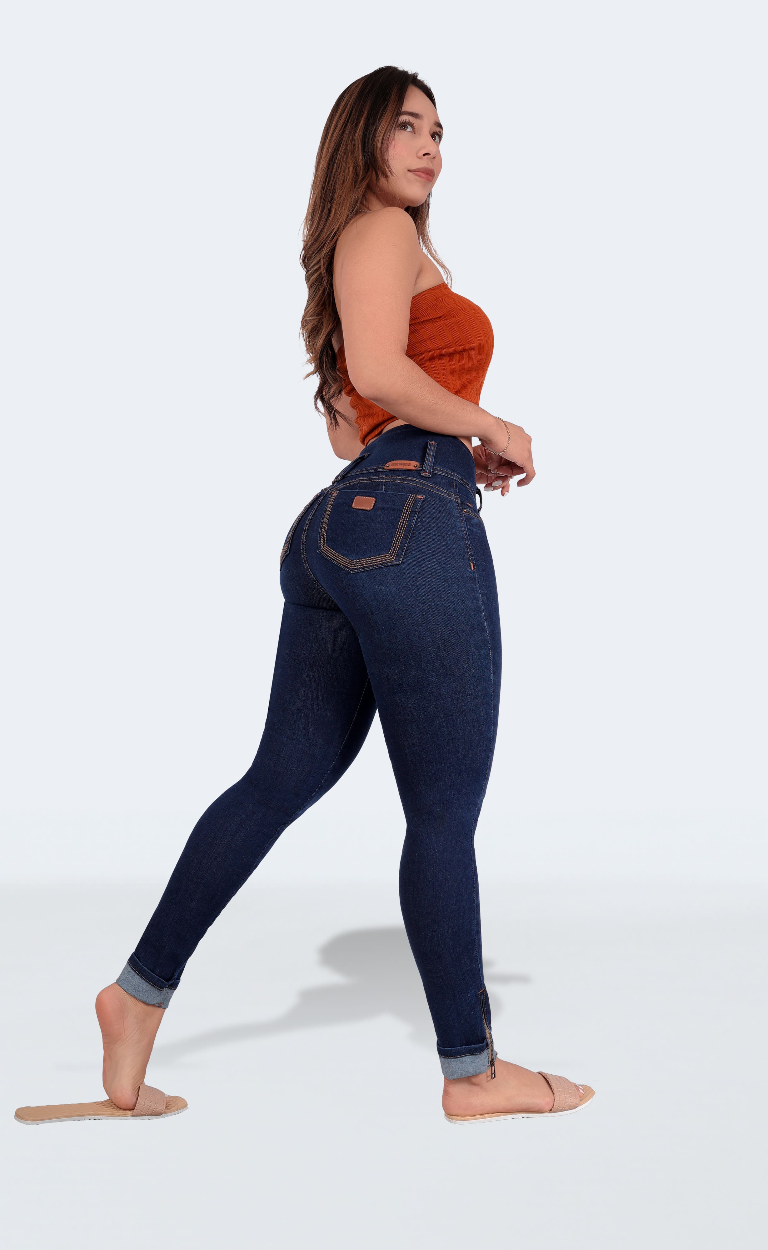 Foto 7 pulgar | Jeans Colombianos Skinny Sea Brazil Para Mujer 2491/02