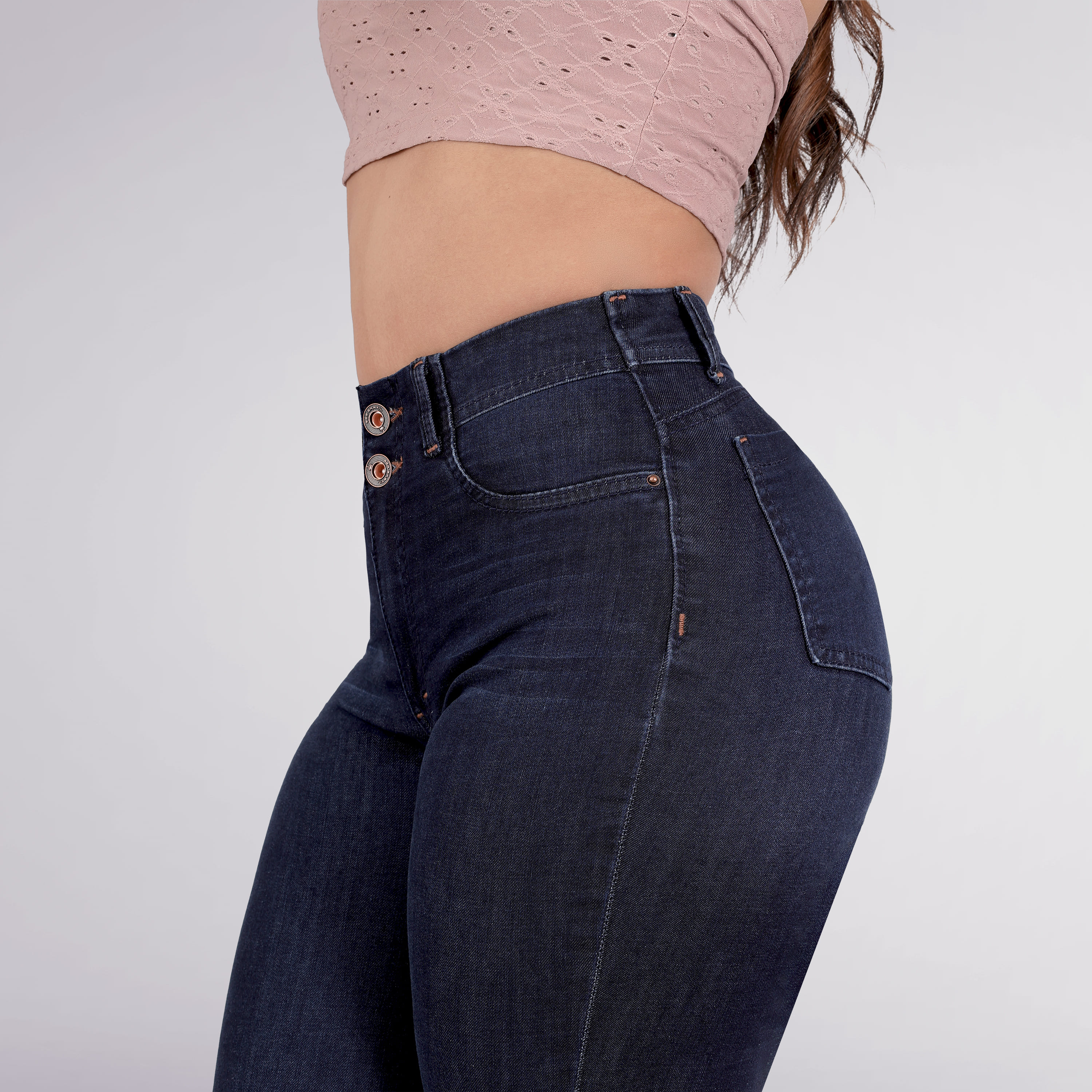 Foto 3 pulgar | Jeans Mujer Levanta Pompas Corte Colombiano 3932/02