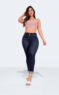 Foto 5 | Jeans Mujer Levanta Pompas Corte Colombiano 3932/02