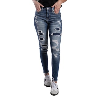 Foto 1 | Pantalón High Rise Skinny Mujer Balam Bl7101 Azul