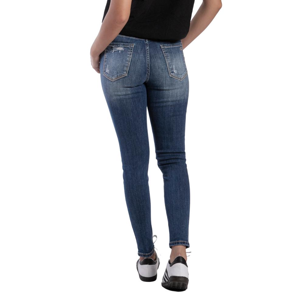 Foto 3 pulgar | Pantalón High Rise Skinny Mujer Balam Bl7101 Azul