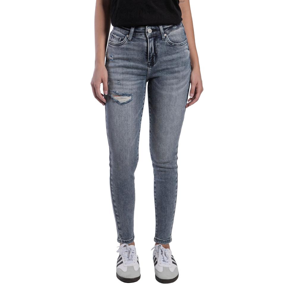 Foto 2 pulgar | Pantalón High Rise Skinny Mujer Balam Bl7052 Azul