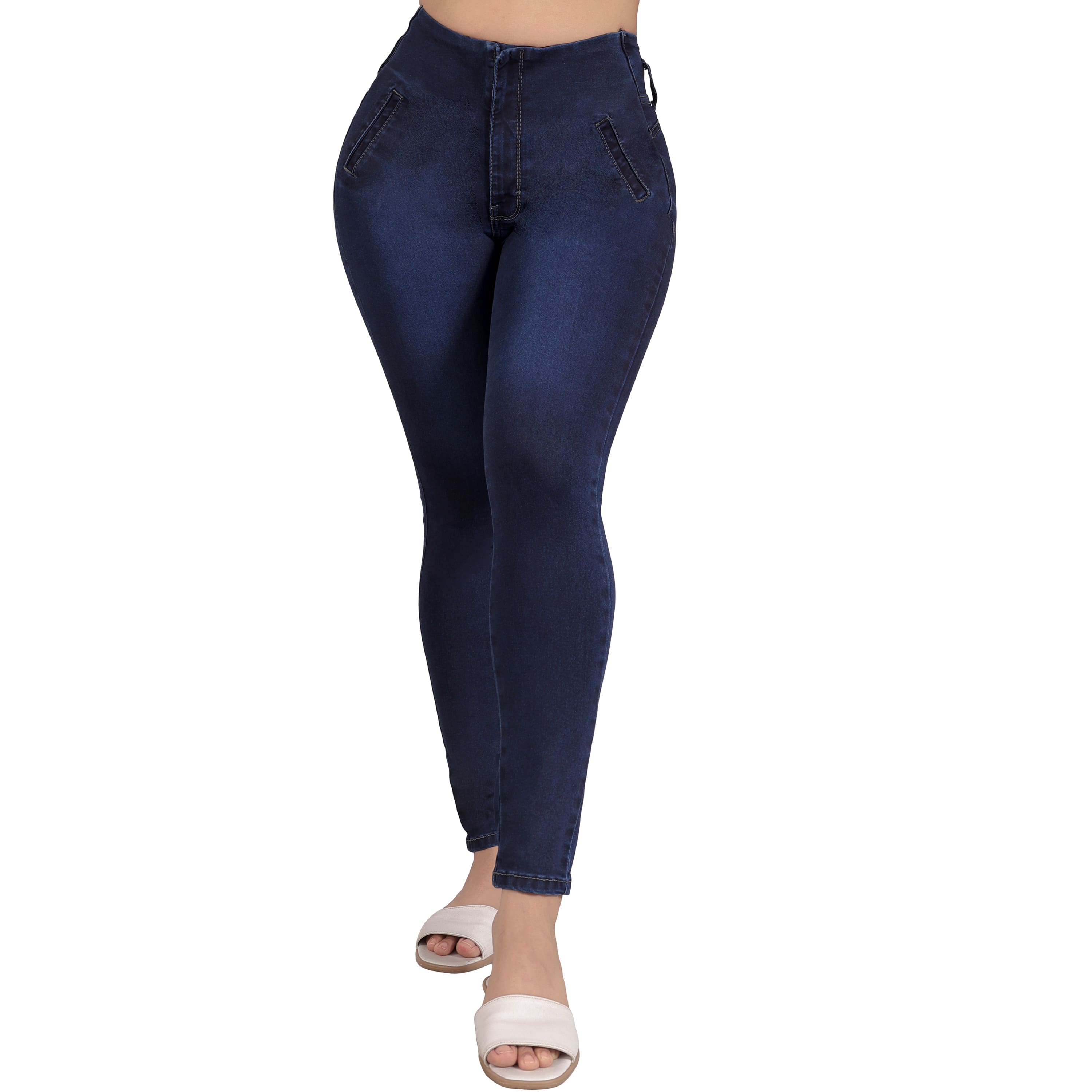 Foto 2 pulgar | Jeans Pantalón De Mezclilla Levanta Pompa Corte Colombiano 3671/02