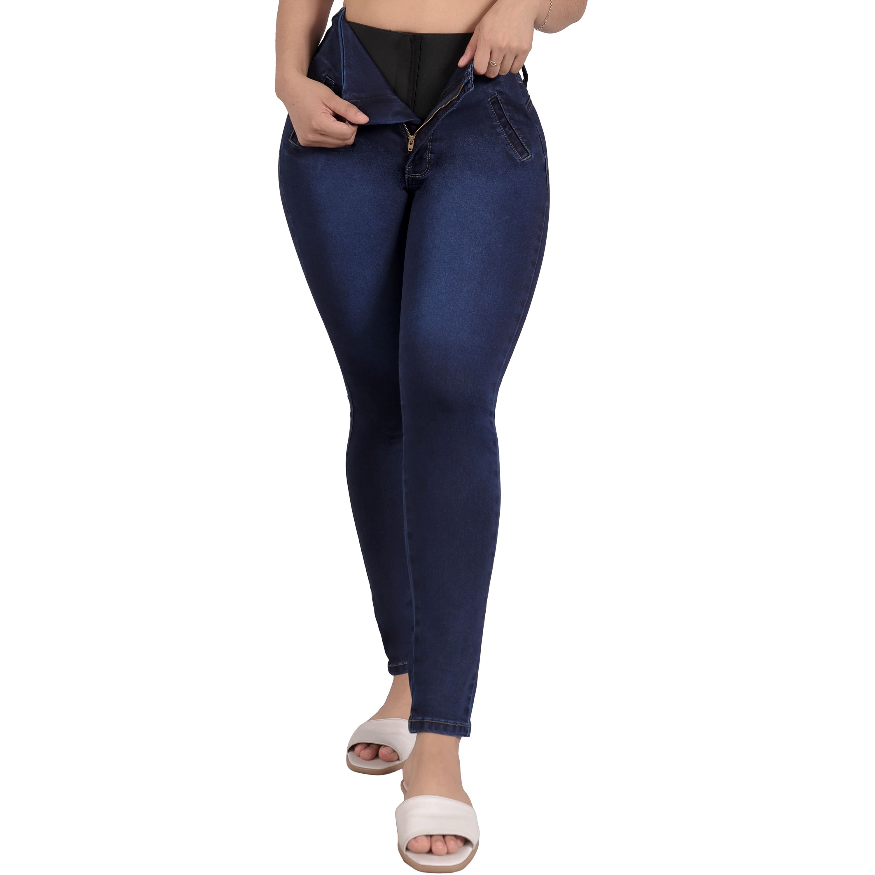 Foto 3 pulgar | Jeans Pantalón De Mezclilla Levanta Pompa Corte Colombiano 3671/02