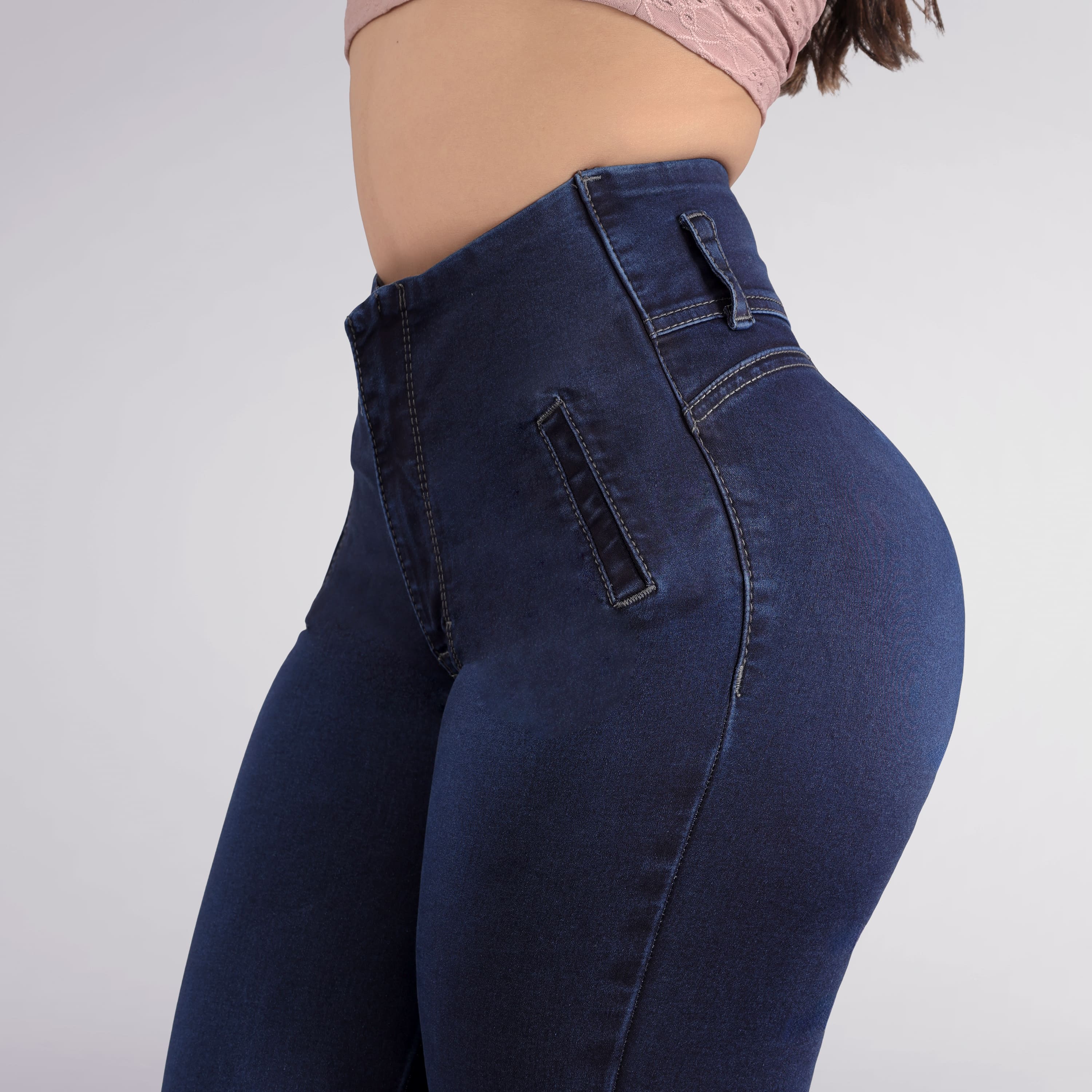 Foto 4 pulgar | Jeans Pantalón De Mezclilla Levanta Pompa Corte Colombiano 3671/02