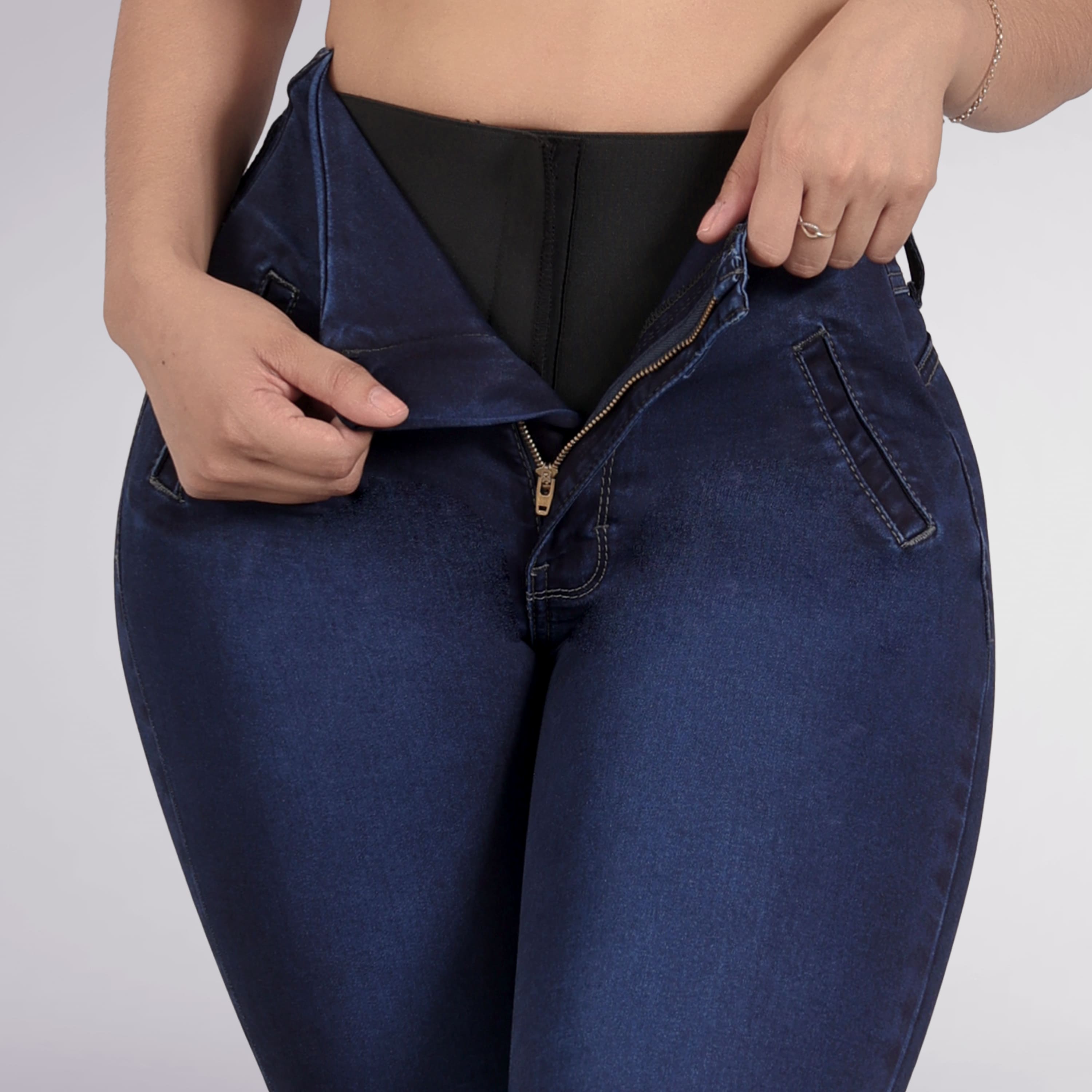 Foto 5 pulgar | Jeans Pantalón De Mezclilla Levanta Pompa Corte Colombiano 3671/02