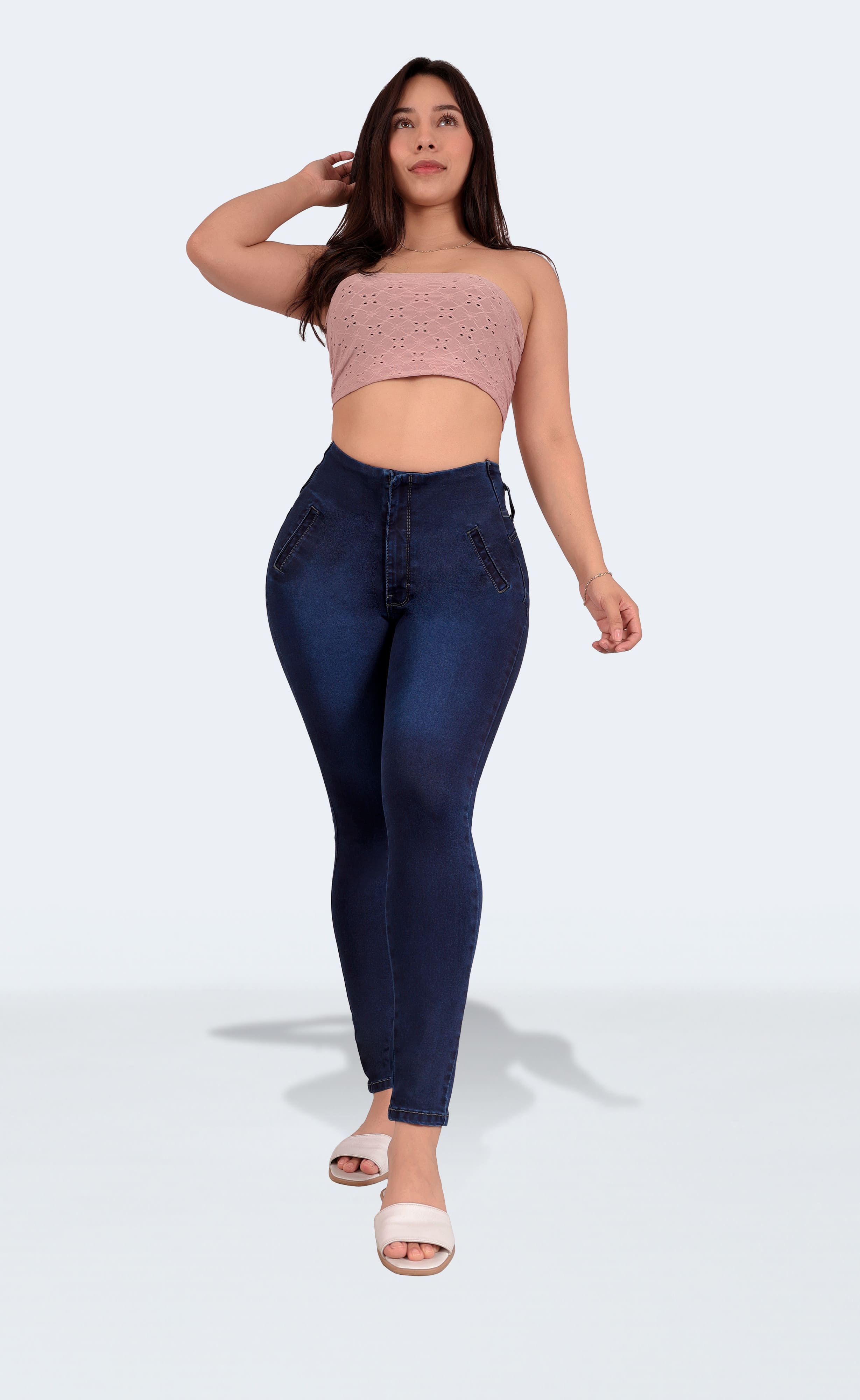 Foto 6 | Jeans Pantalón De Mezclilla Levanta Pompa Corte Colombiano 3671/02