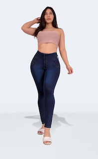 Foto 6 | Jeans Pantalón De Mezclilla Levanta Pompa Corte Colombiano 3671/02