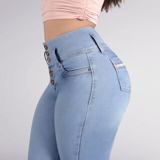 Foto 2 | Jeans Dama Pantalones Mujer Colombiano Levanta Pompa 3901/05