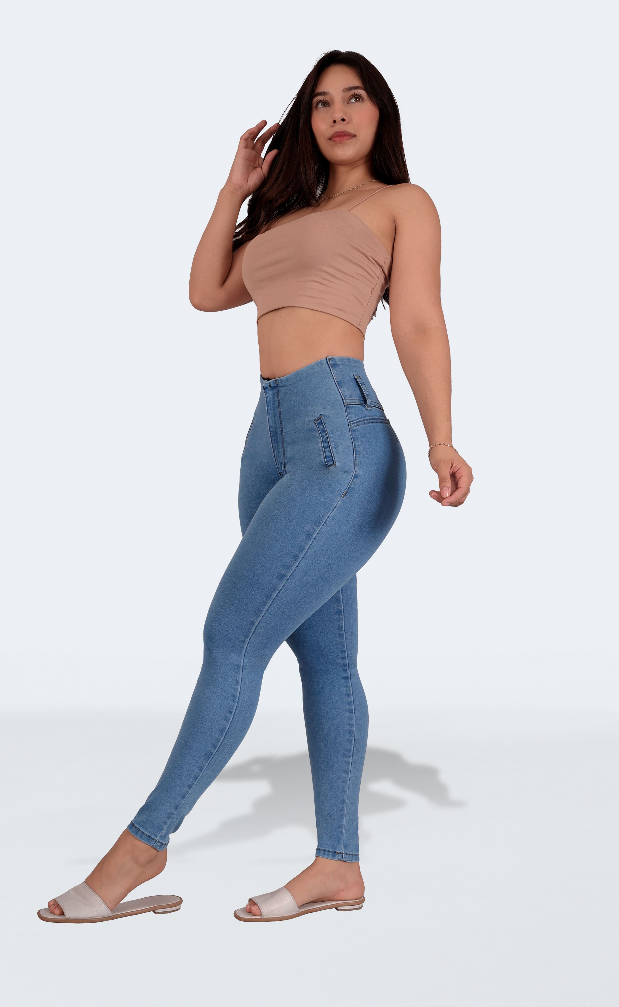 Foto 7 | Jeans Faja Dama Levanta Pompa Sea Brazil 3671/05