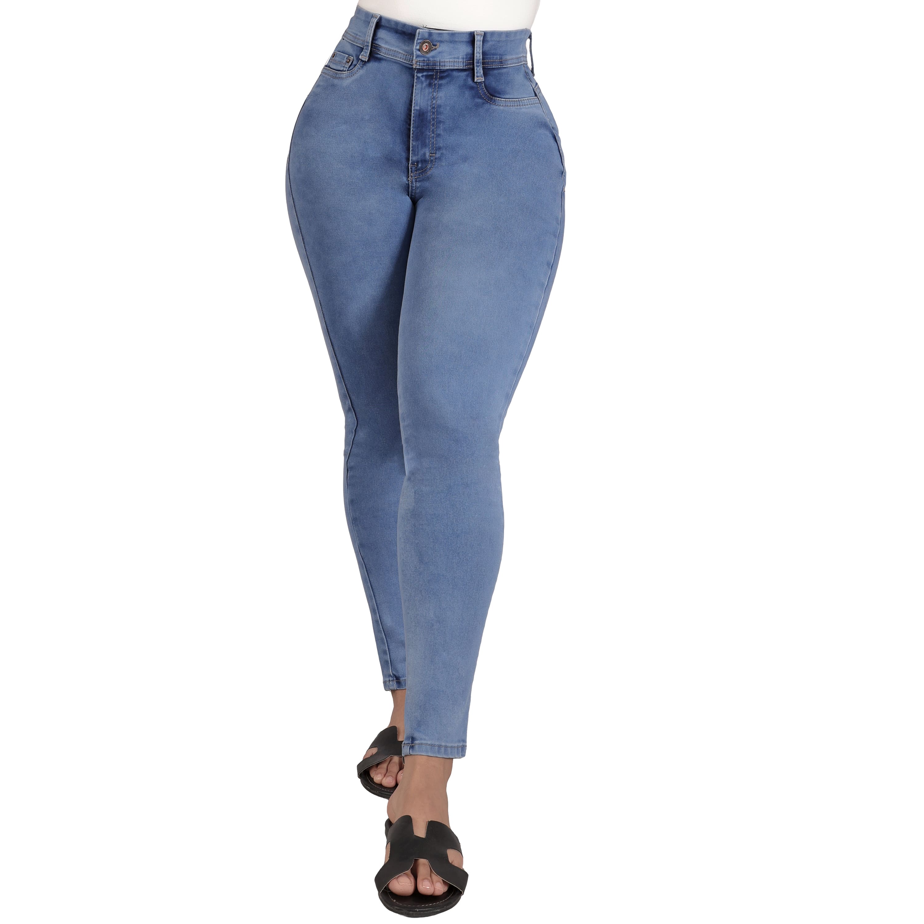 Foto 2 pulgar | Jeans Pantalón De Mezclilla Levanta Pompa Corte Colombiano 3769/05