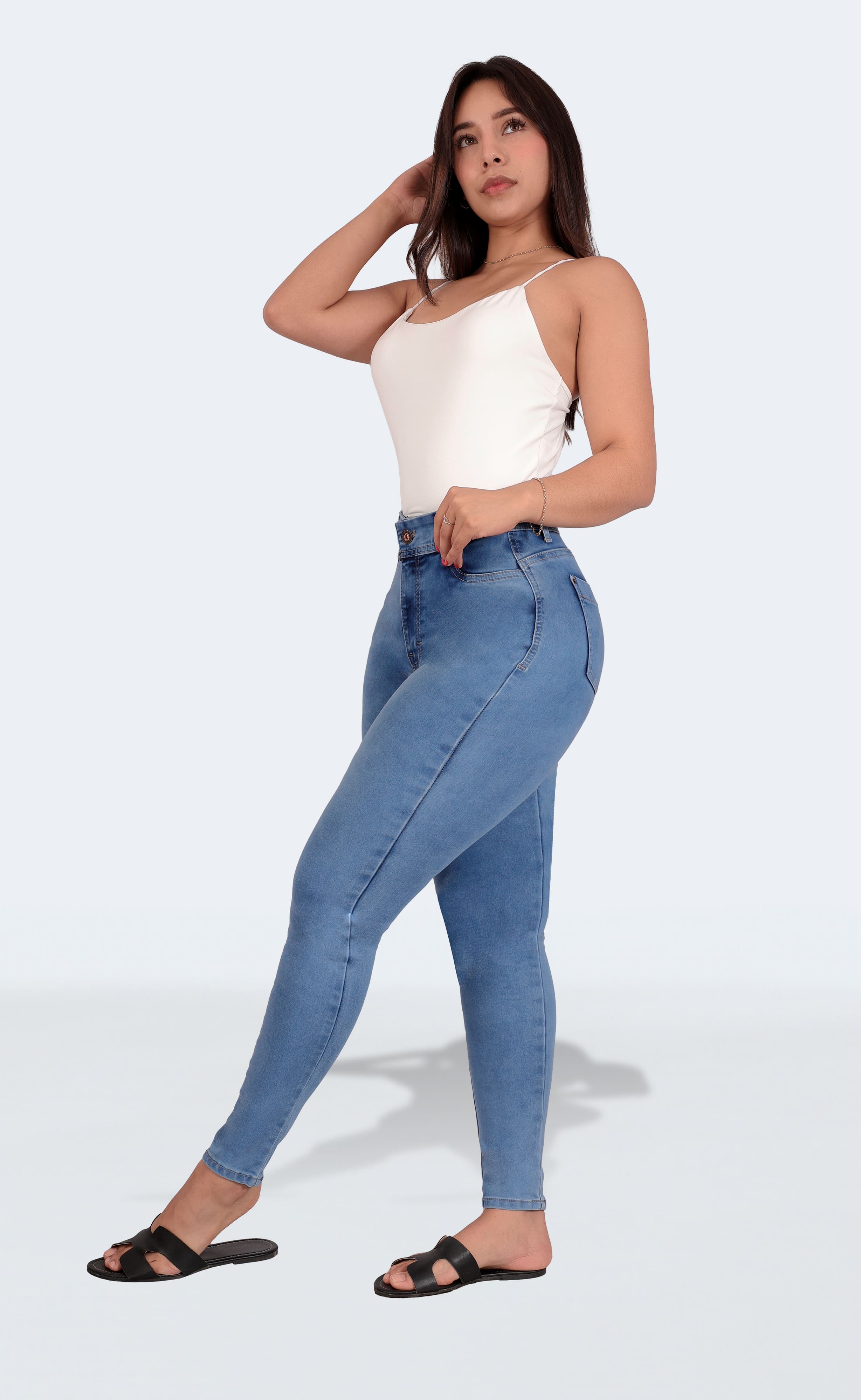 Foto 5 | Jeans Pantalón De Mezclilla Levanta Pompa Corte Colombiano 3769/05