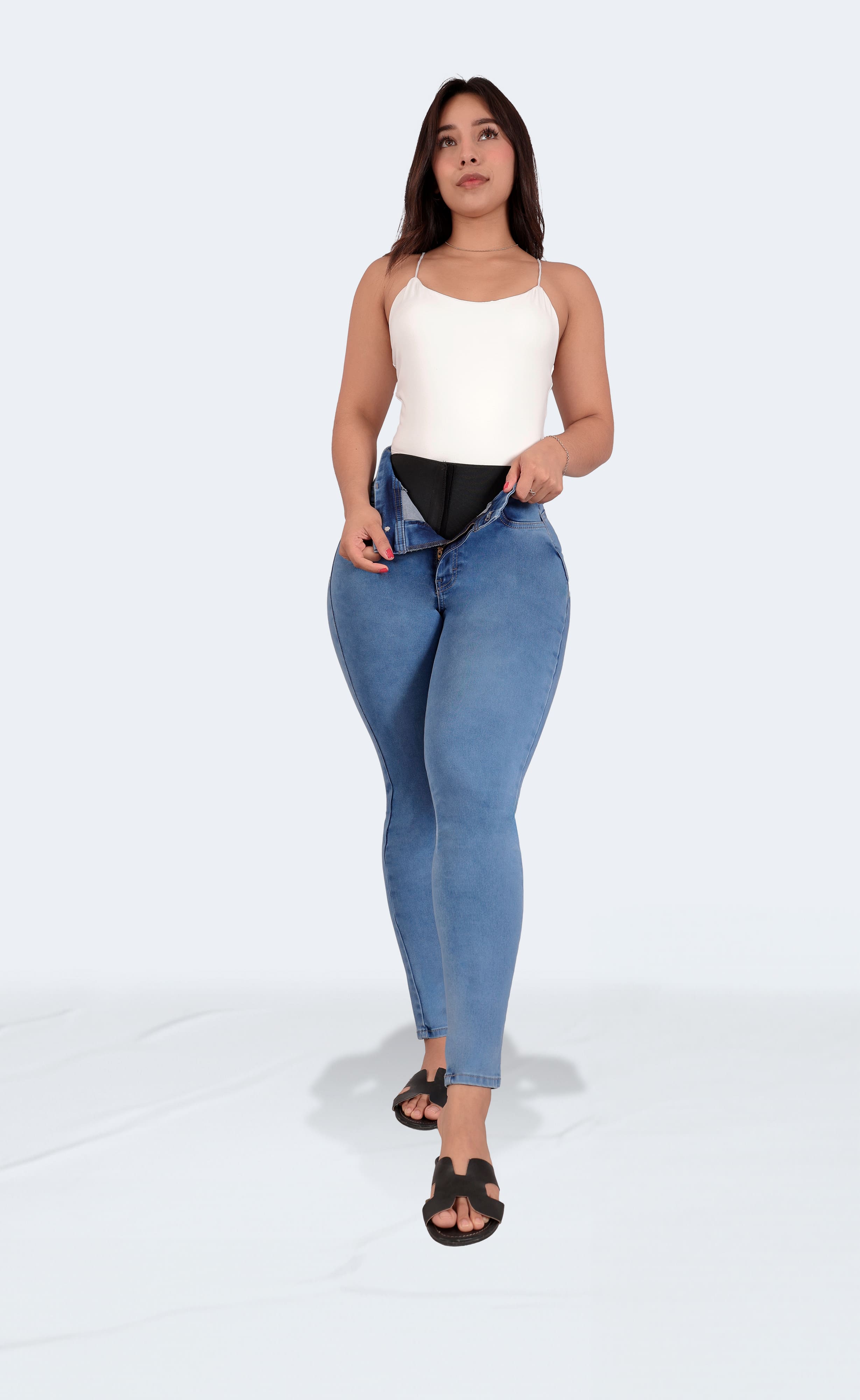 Foto 8 pulgar | Jeans Pantalón De Mezclilla Levanta Pompa Corte Colombiano 3769/05