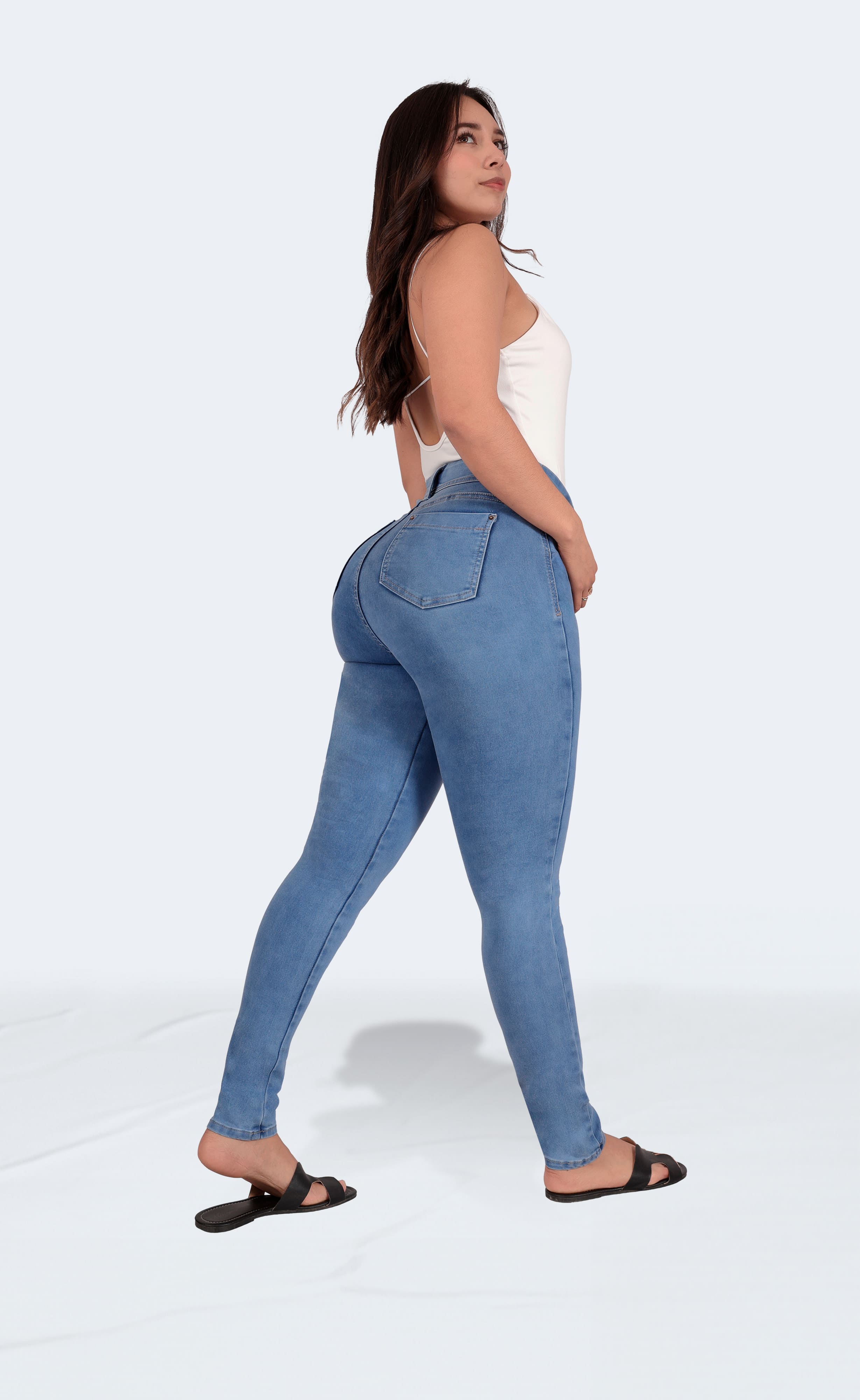 Foto 8 | Jeans Pantalón De Mezclilla Levanta Pompa Corte Colombiano 3769/05