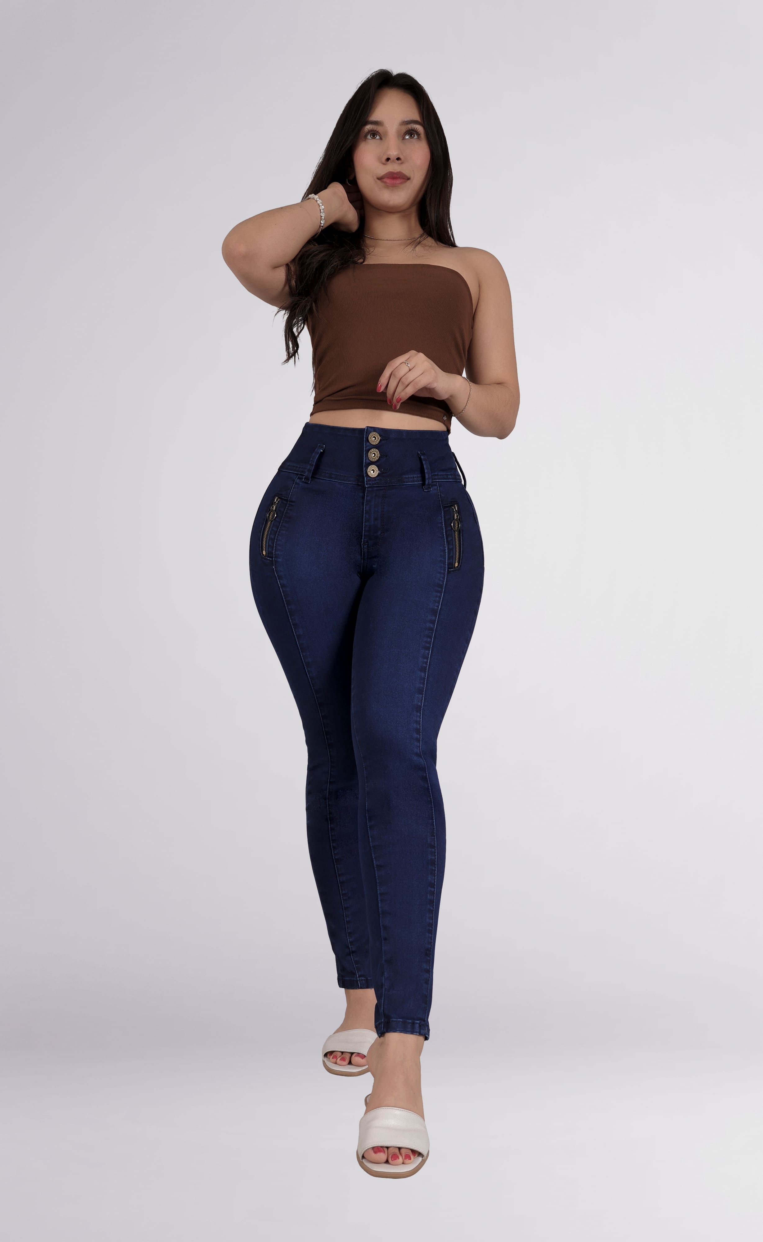 Foto 7 pulgar | Jeans Faja Dama Levanta Pompa Sea Brazil 2978/01