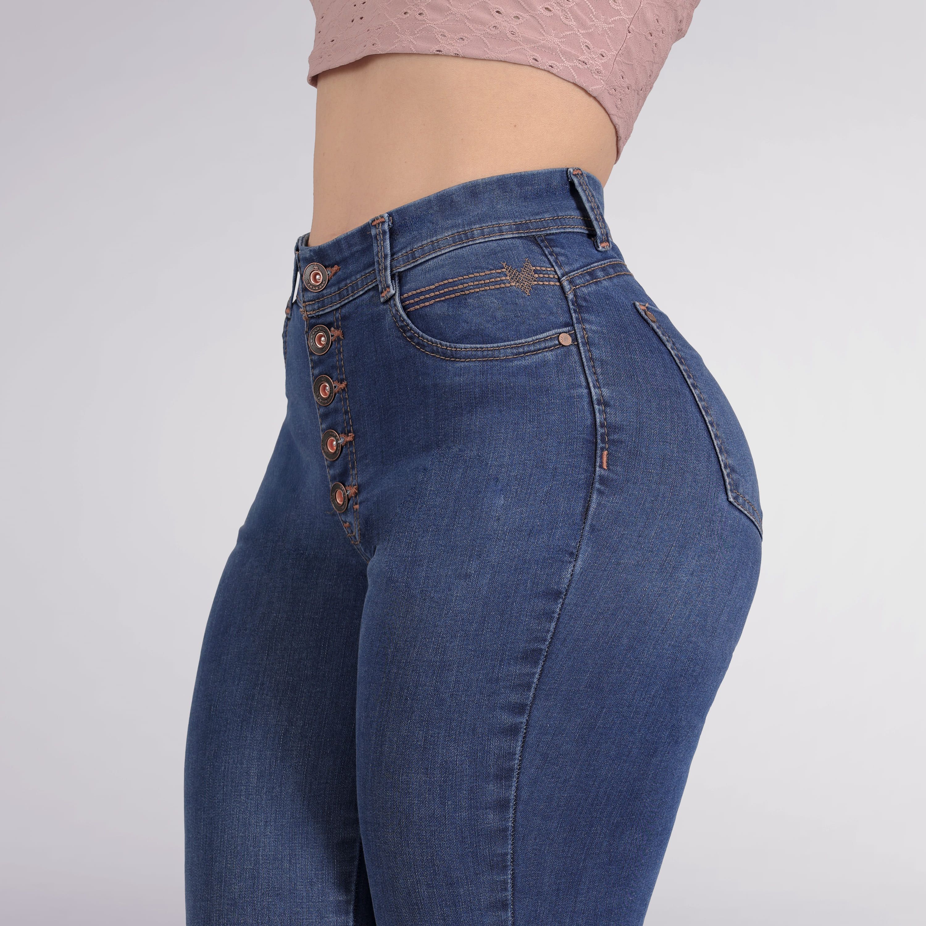 Foto 3 pulgar | Jeans Skinny Sea Brazil para Mujer