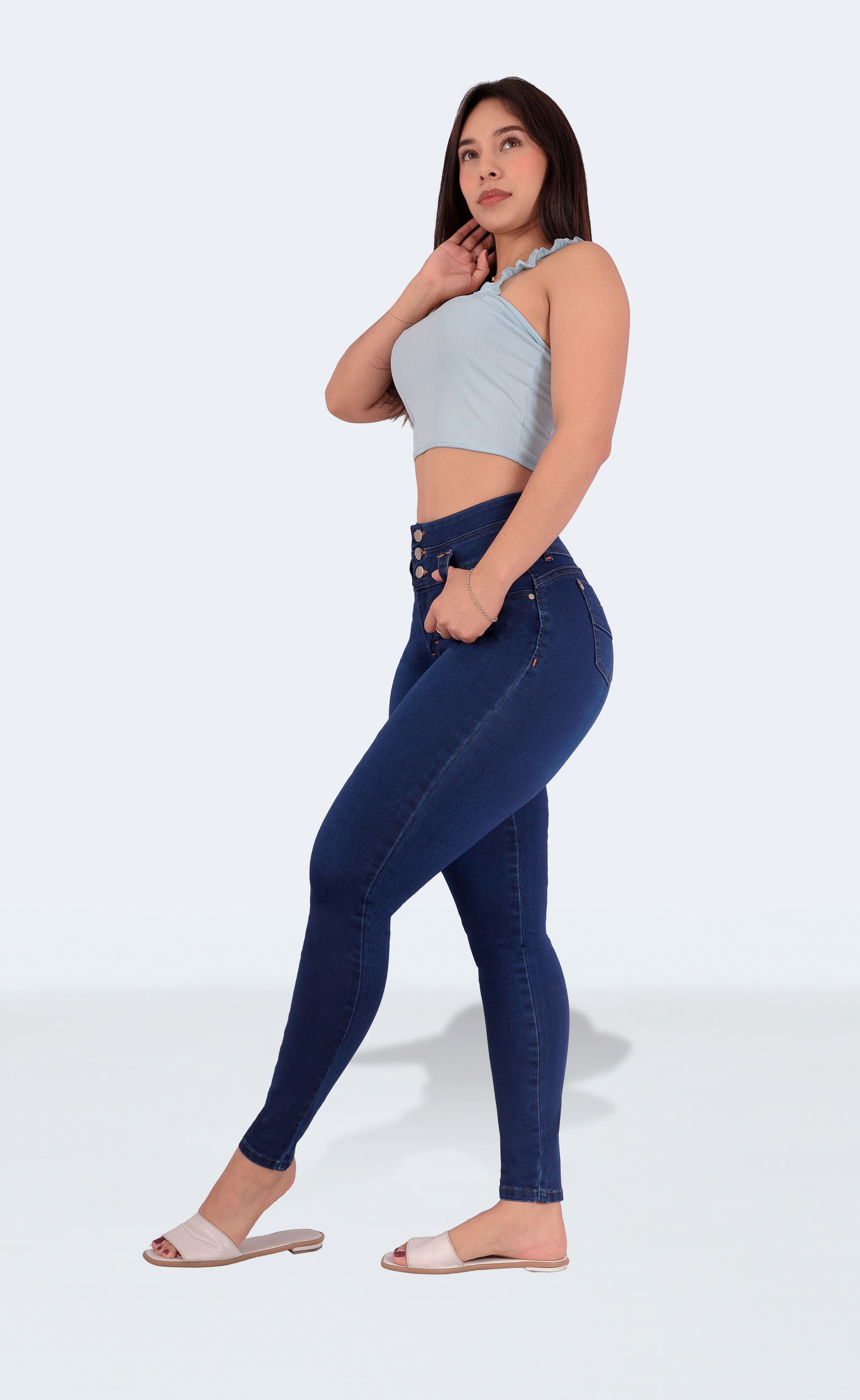 Foto 5 pulgar | Jeans Levanta Pompa Para Mujer Sea Brazil 2984/02