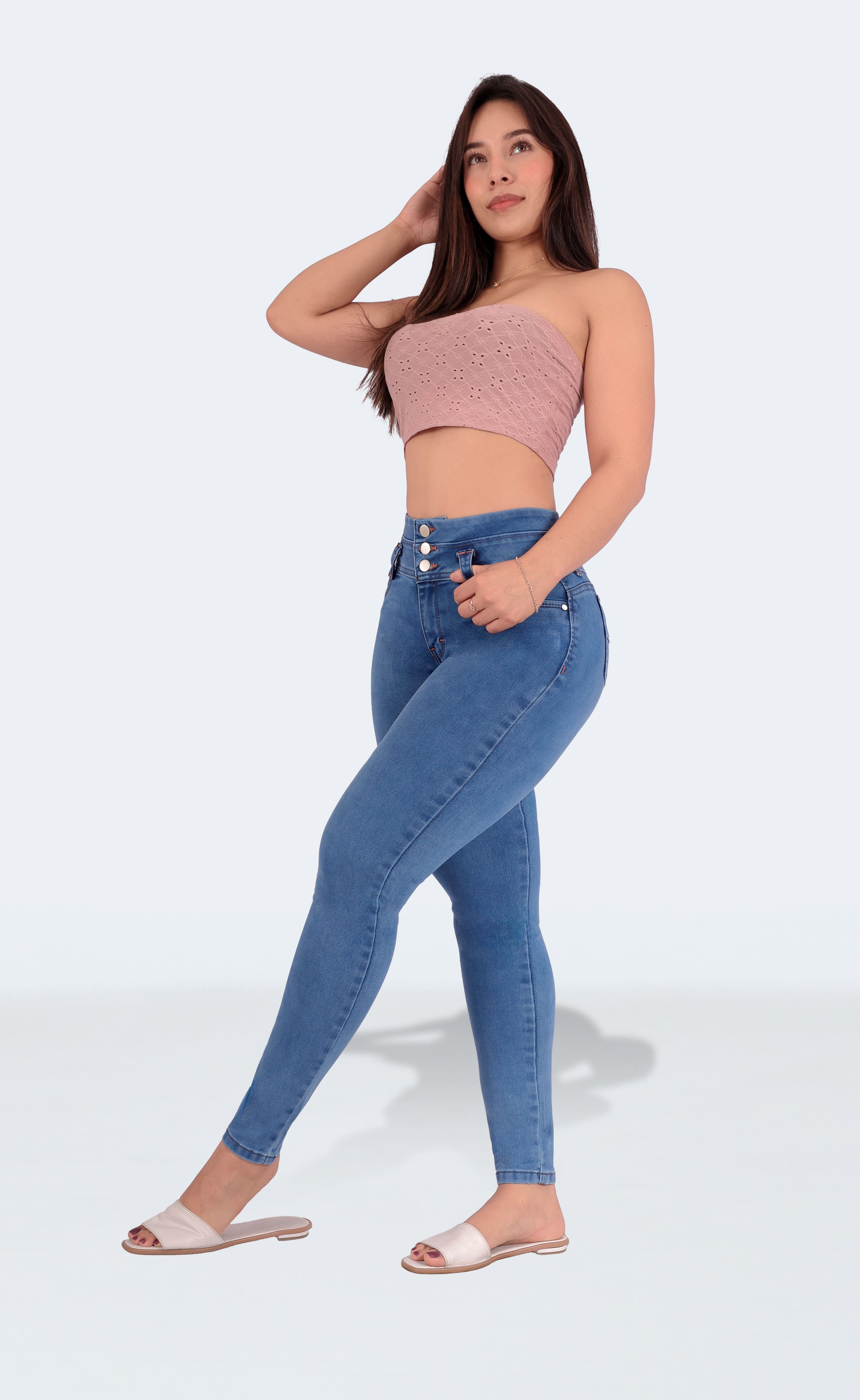 Foto 5 pulgar | Jeans Levanta Pompa Para Mujer Sea Brazil 2984/01