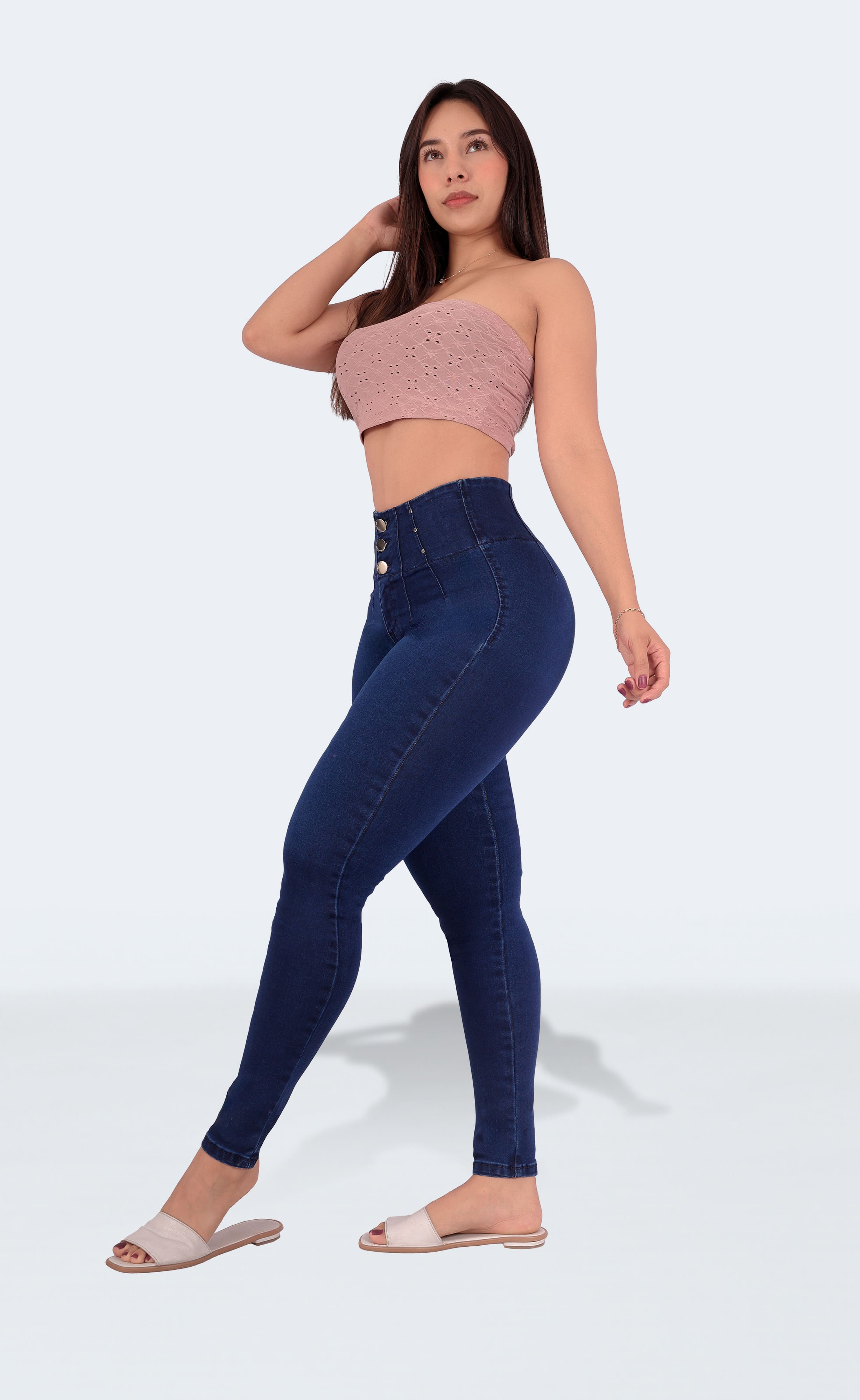 Foto 5 pulgar | Jeans Dama Pantalones Mujer Colombiano Levanta Pompa 3018/01