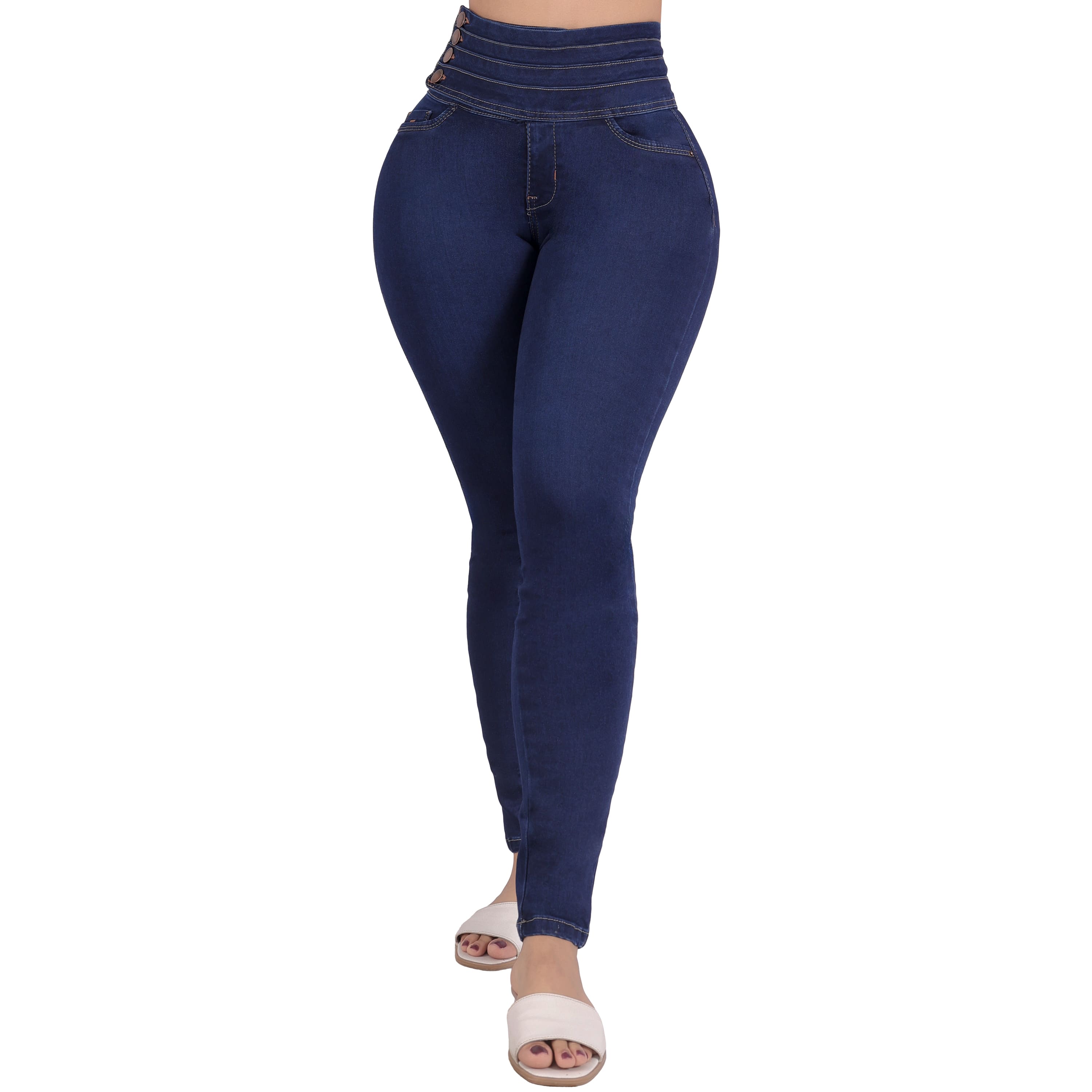 Foto 2 pulgar | Jeans Dama Pantalones Mujer Colombiano Levanta Pompa 3685/02