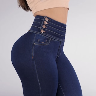 Foto 2 | Jeans Dama Pantalones Mujer Colombiano Levanta Pompa 3685/02