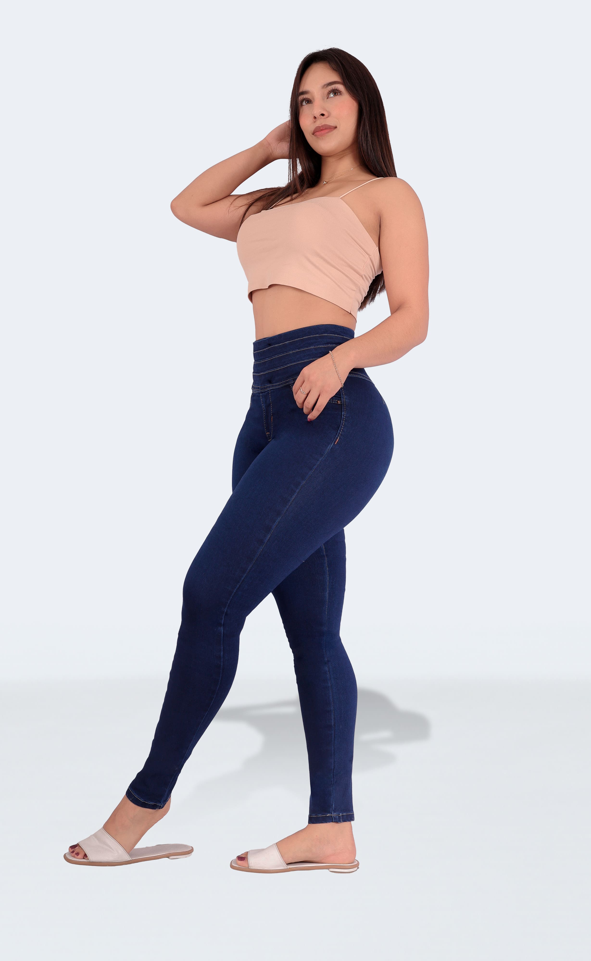 Foto 5 pulgar | Jeans Dama Pantalones Mujer Colombiano Levanta Pompa 3685/02