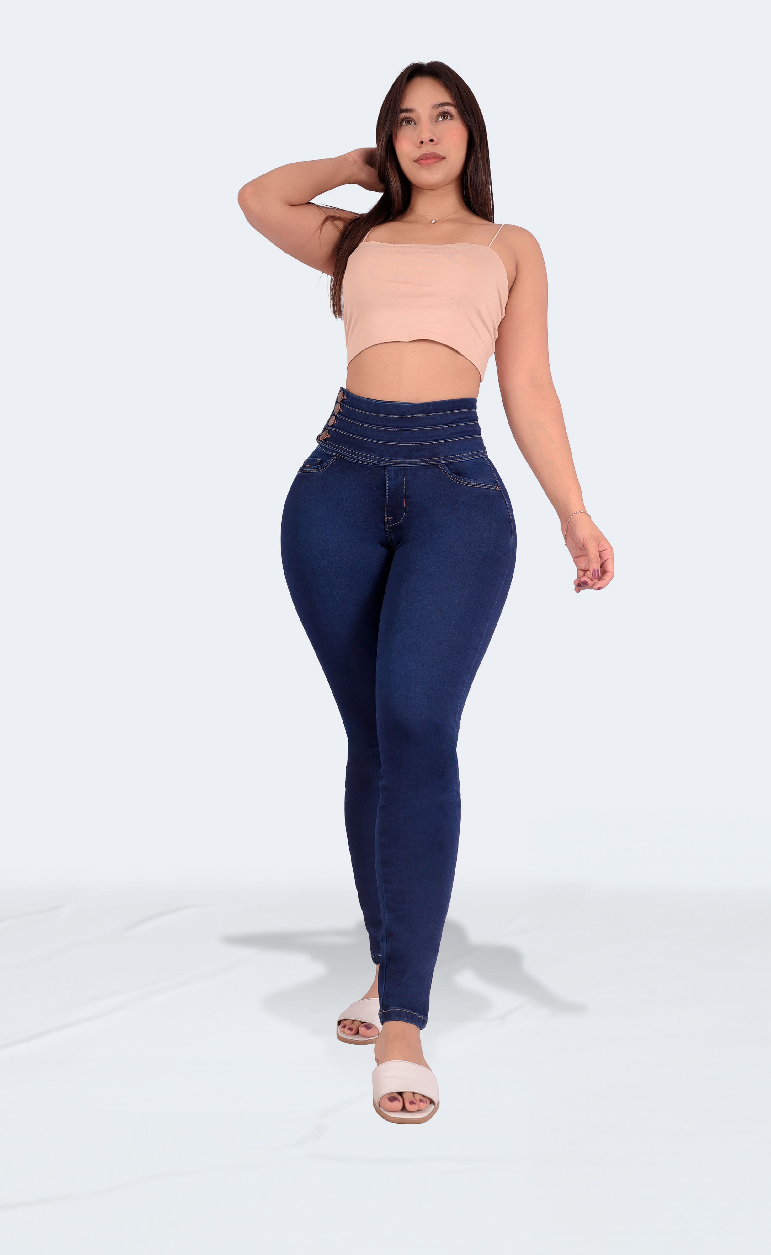 Foto 6 pulgar | Jeans Dama Pantalones Mujer Colombiano Levanta Pompa 3685/02