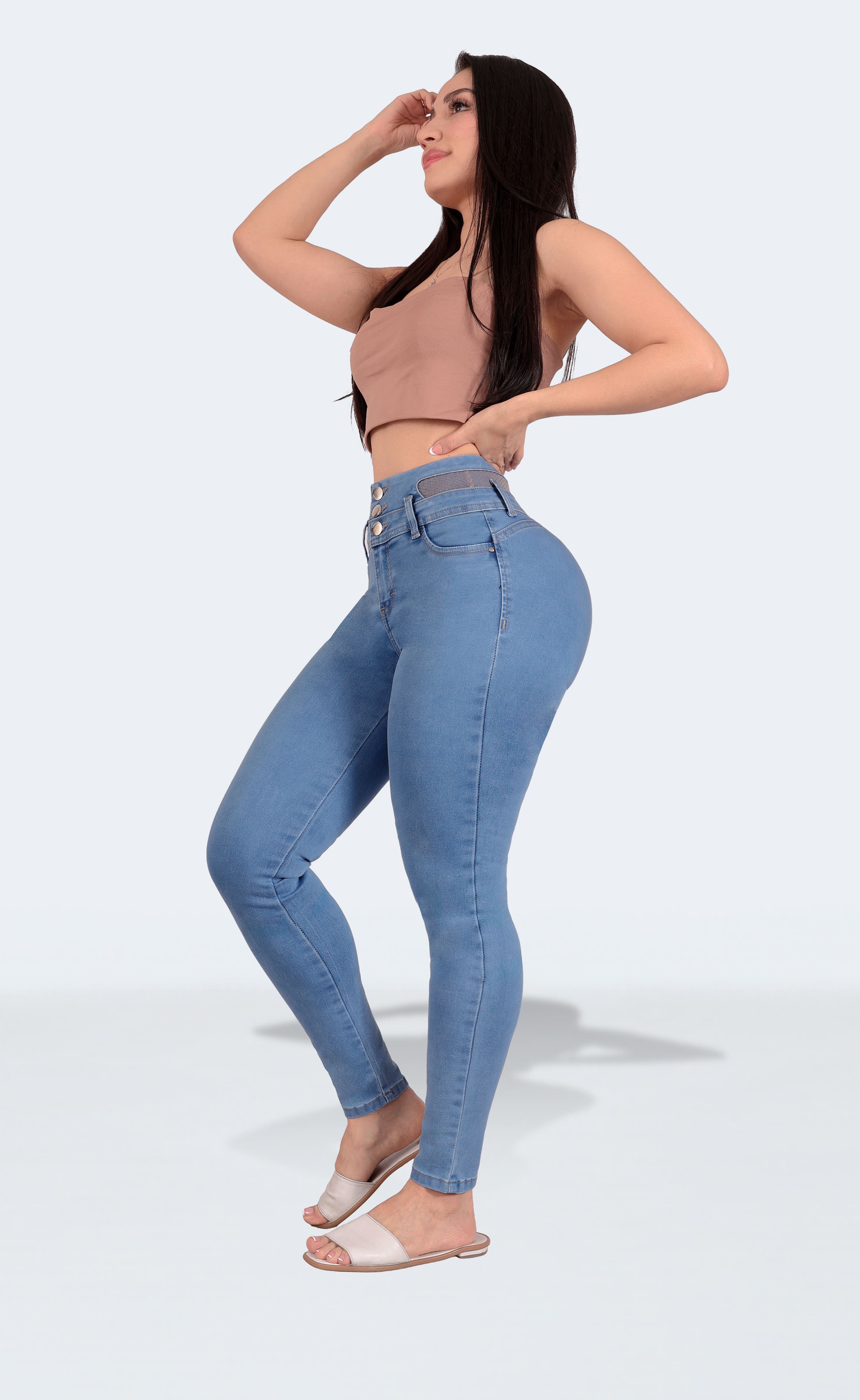 Foto 4 | Jeans Dama Pantalones Mujer Colombiano Levanta Pompa 3951/05