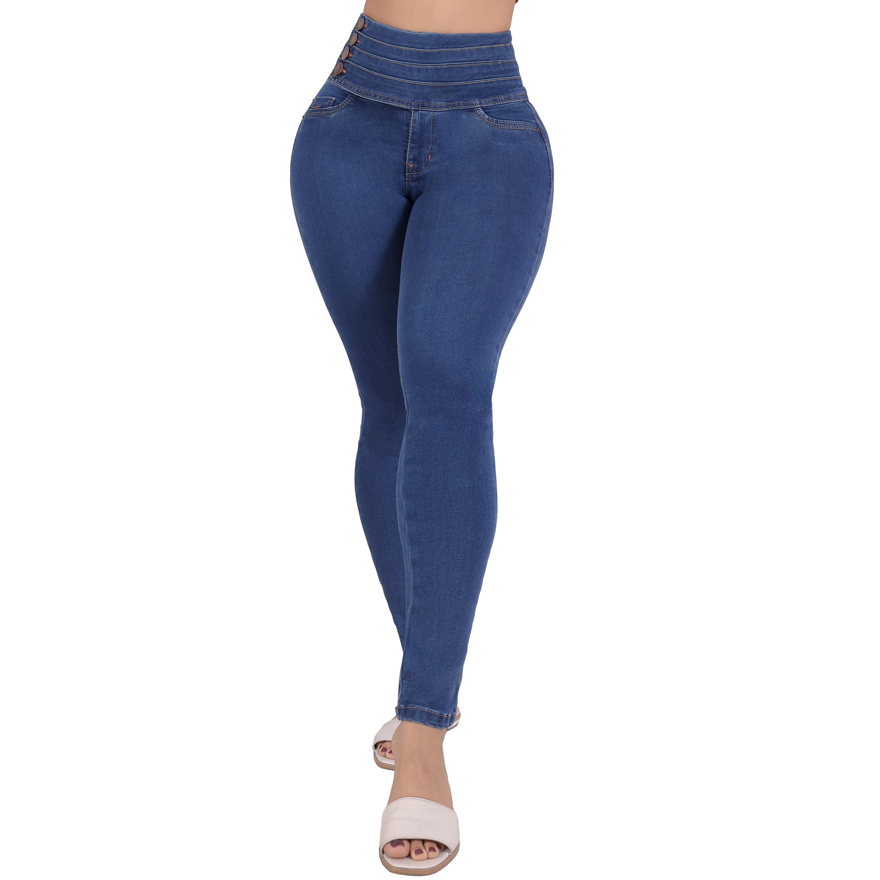 Jeans Dama Pantalones Mujer Colombiano Levanta Pompa 3685/03