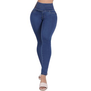 Foto 1 | Jeans Dama Pantalones Mujer Colombiano Levanta Pompa 3685/03