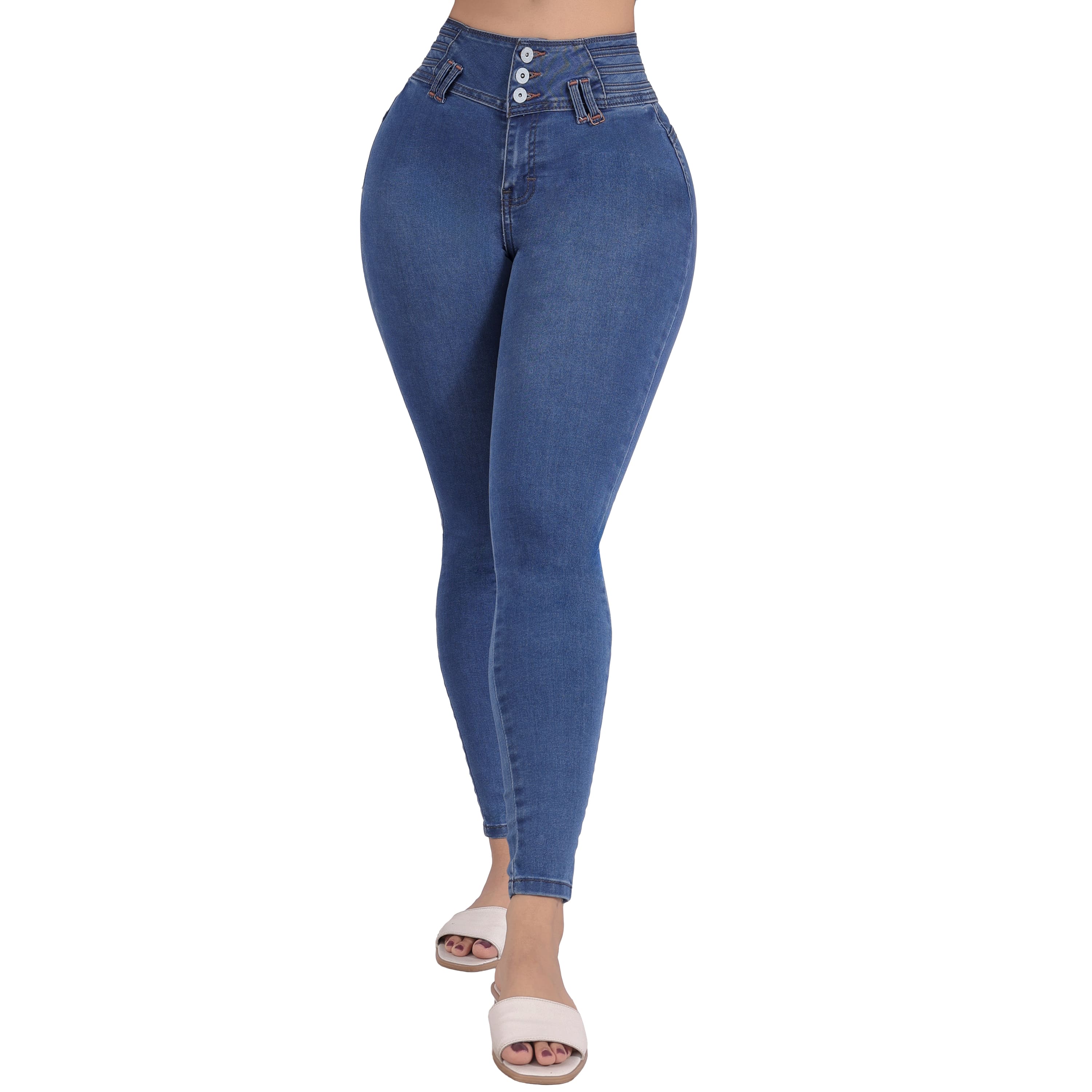 Jeans Dama Pantalones Mujer Levanta Pompas Corte Colombiano