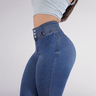 Foto 2 | Jeans Dama Pantalones Mujer Levanta Pompas Corte Colombiano