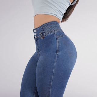 Foto 5 | Jeans Dama Pantalones Mujer Colombiano Levanta Pompa