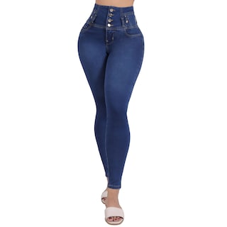 Foto 1 | Jeans Dama Pantalones Mujer Levanta Pompas Corte Colombiano