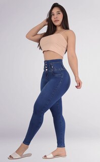 Foto 4 | Jeans Dama Pantalones Mujer Levanta Pompas Corte Colombiano