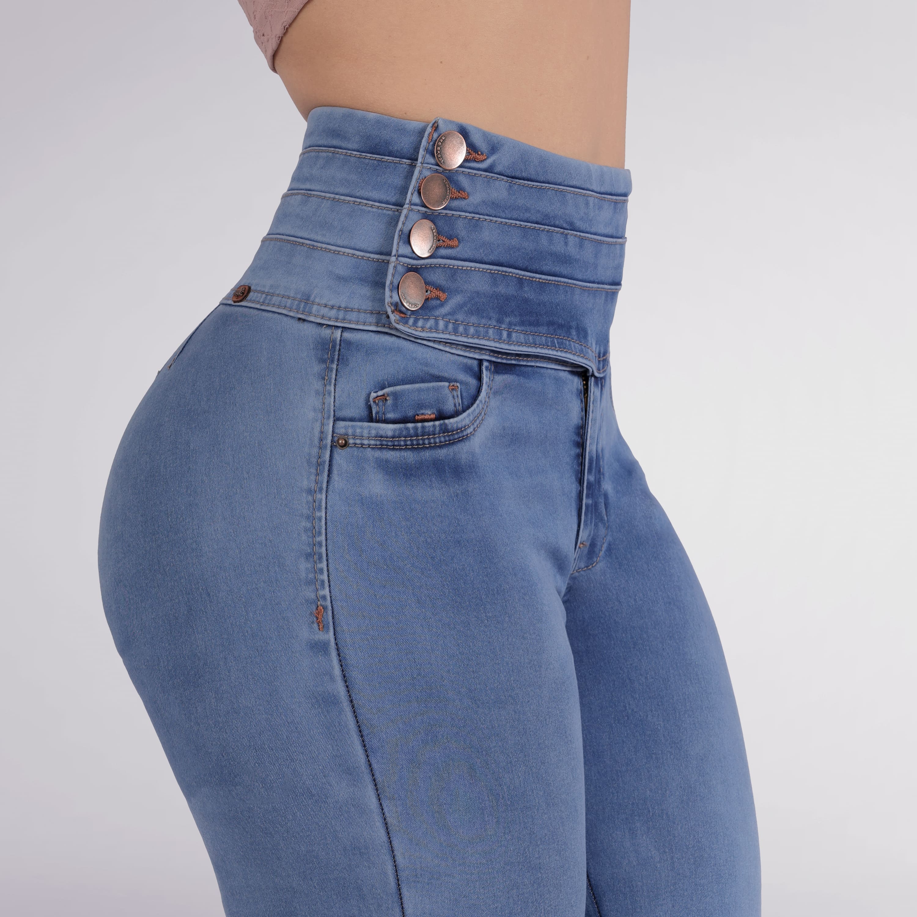 Foto 3 pulgar | Jeans Colombianos Skinny Sea Brazil Para Mujer 3685/04