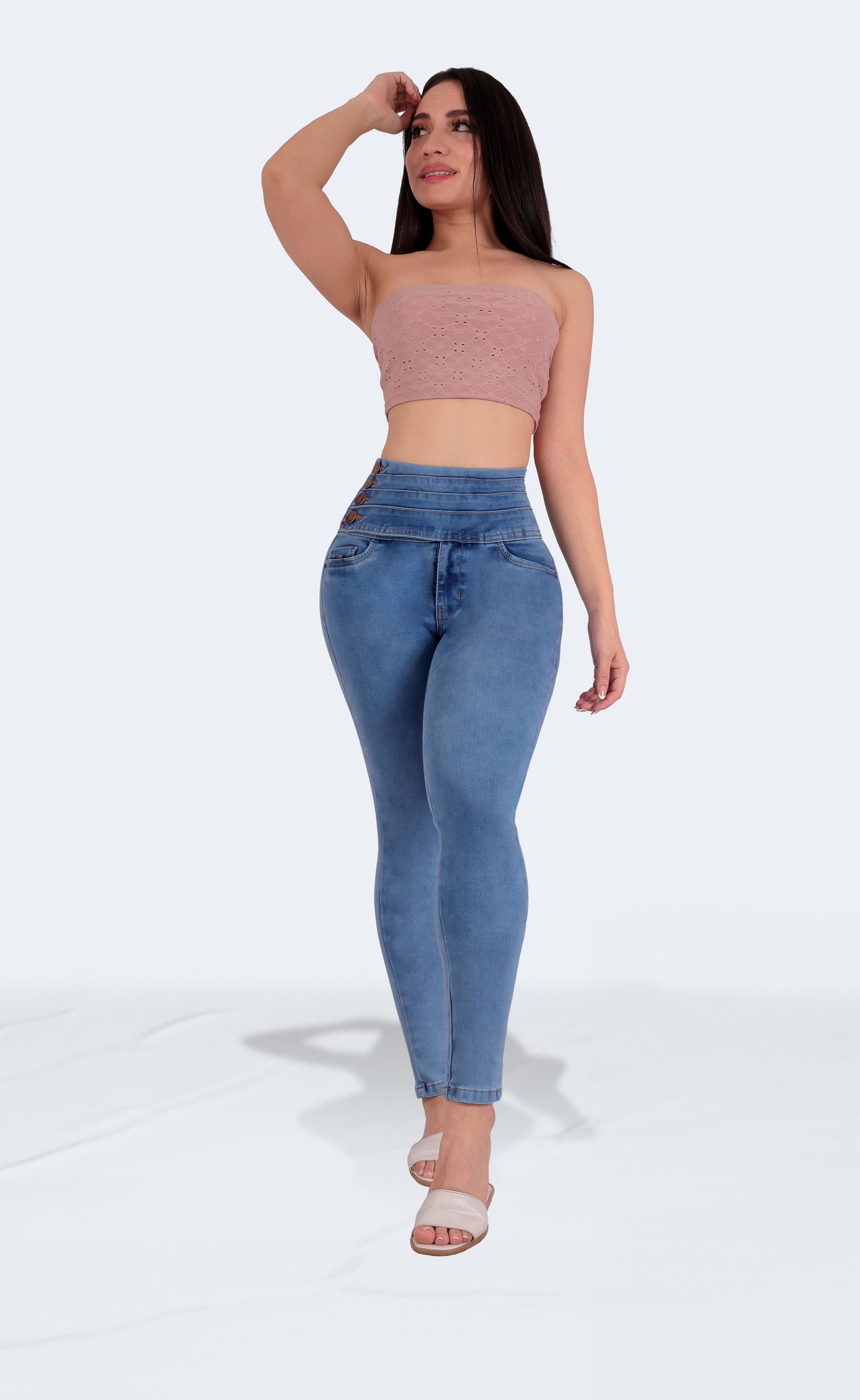 Foto 5 | Jeans Colombianos Skinny Sea Brazil Para Mujer 3685/04