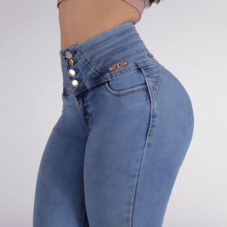 Foto 2 | Jeans Dama Pantalones Mujer Colombiano Levanta Pompa