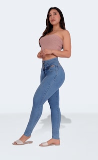 Foto 4 | Jeans Dama Pantalones Mujer Colombiano Levanta Pompa