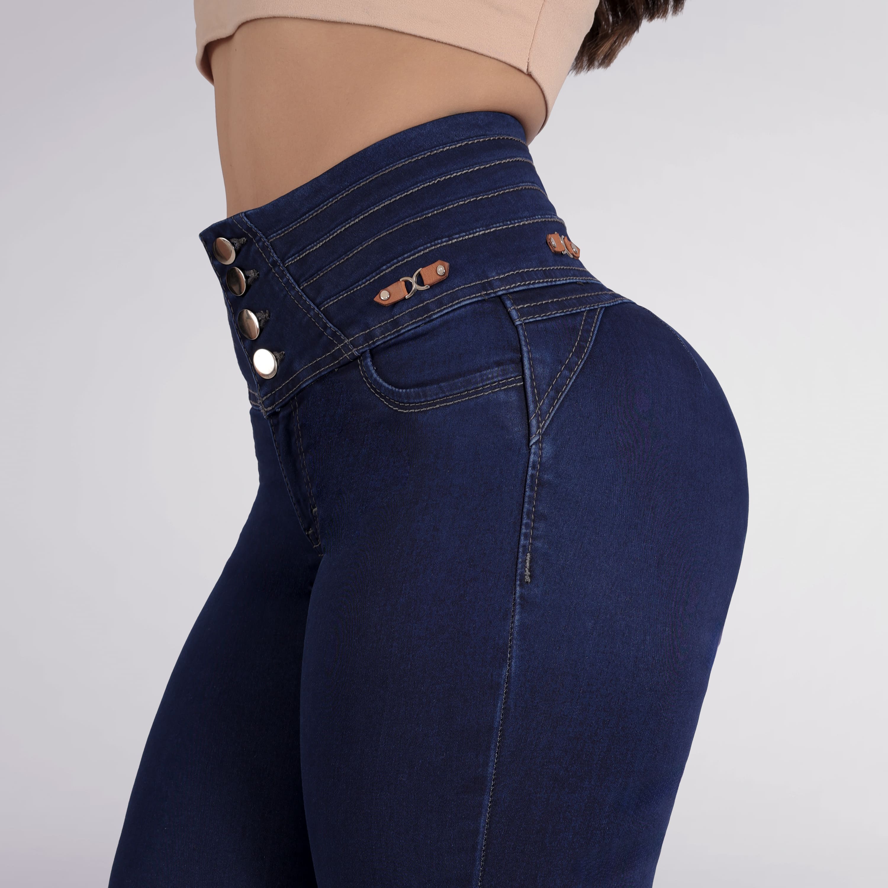 Foto 3 pulgar | Jeans Dama Pantalones Mujer Colombiano Levanta Pompa