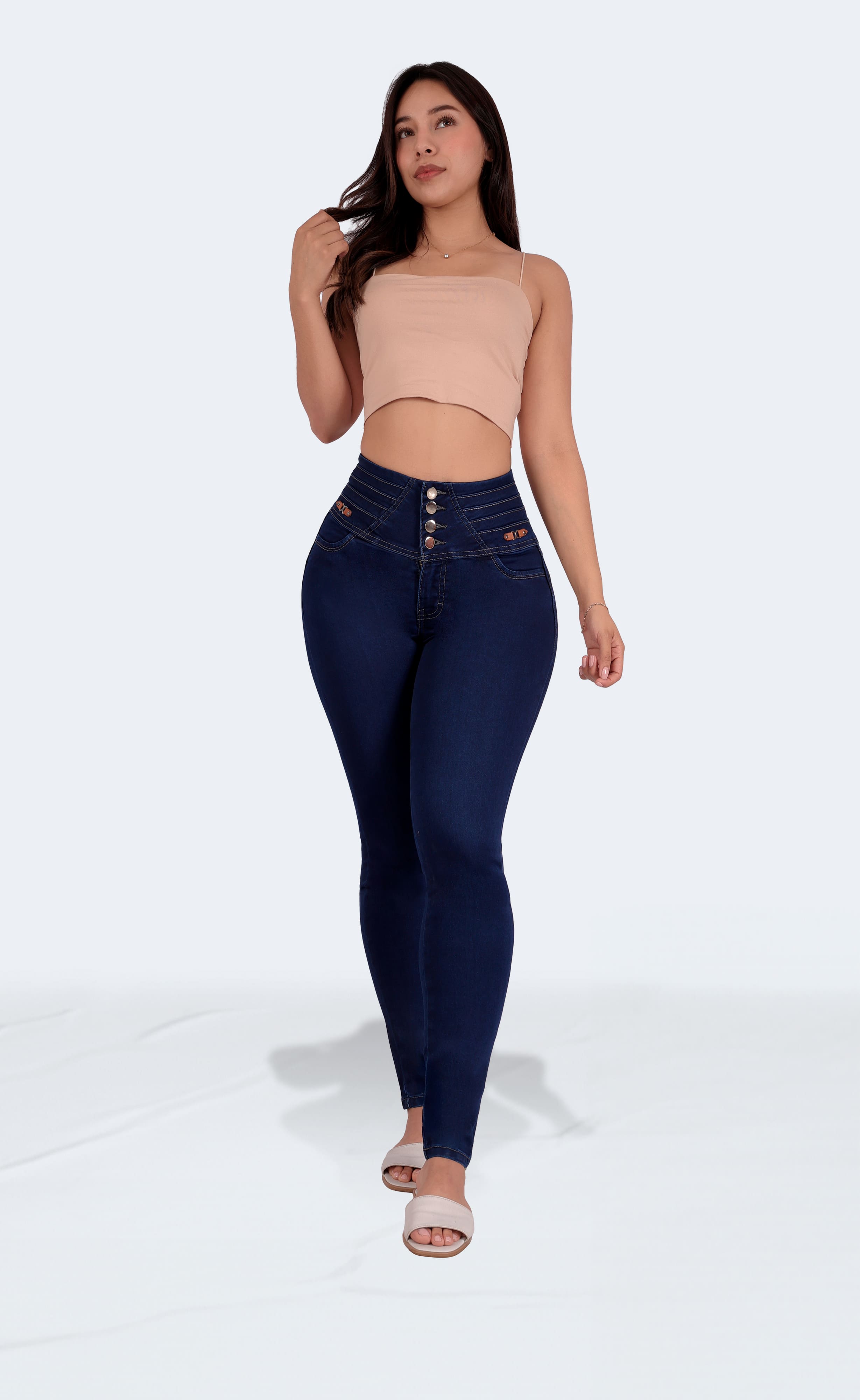 Foto 4 pulgar | Jeans Dama Pantalones Mujer Colombiano Levanta Pompa