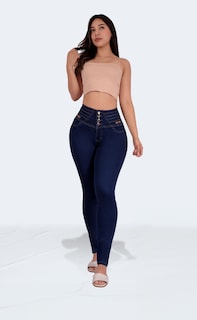 Foto 3 | Jeans Dama Pantalones Mujer Colombiano Levanta Pompa