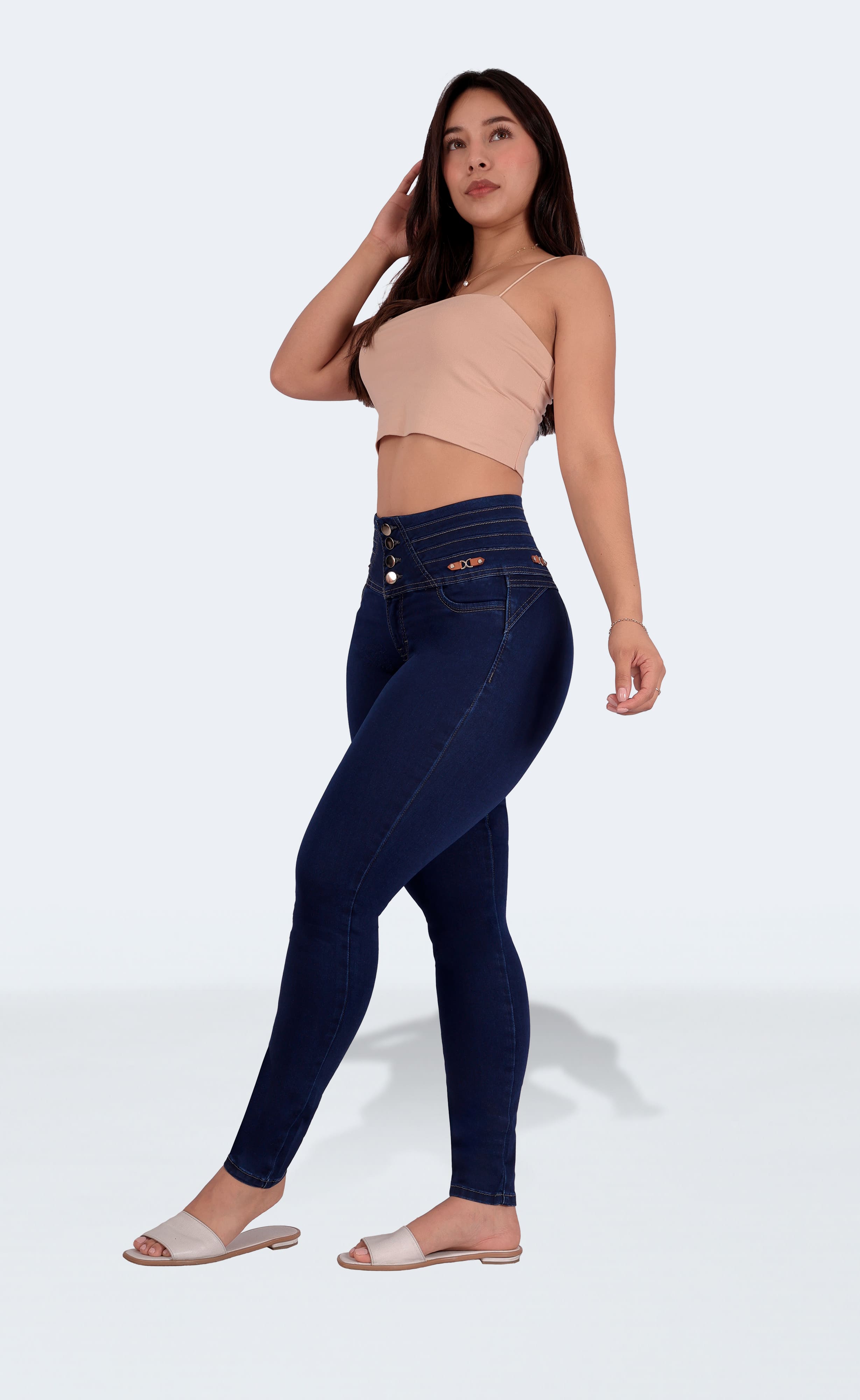 Foto 5 pulgar | Jeans Dama Pantalones Mujer Colombiano Levanta Pompa