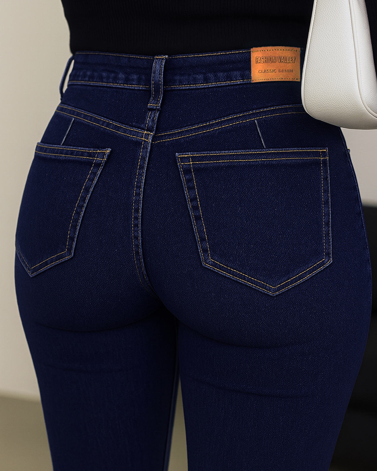 Foto 4 pulgar | Pantalón Skinny De Mezclilla Para Mujer Ocean Point Corte Tiro Alto