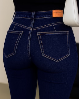 Foto 3 | Pantalón Skinny De Mezclilla Para Mujer Ocean Point Corte Tiro Alto