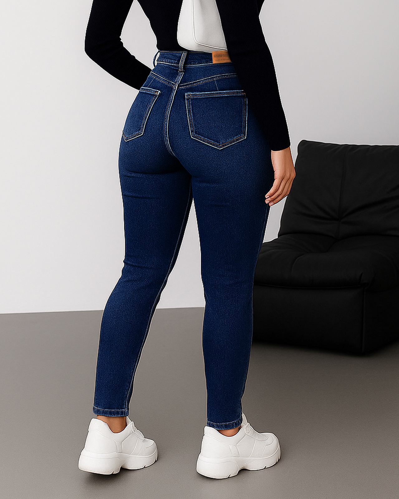 Foto 5 pulgar | Pantalón Skinny De Mezclilla Para Mujer Ocean Point Corte Tiro Alto