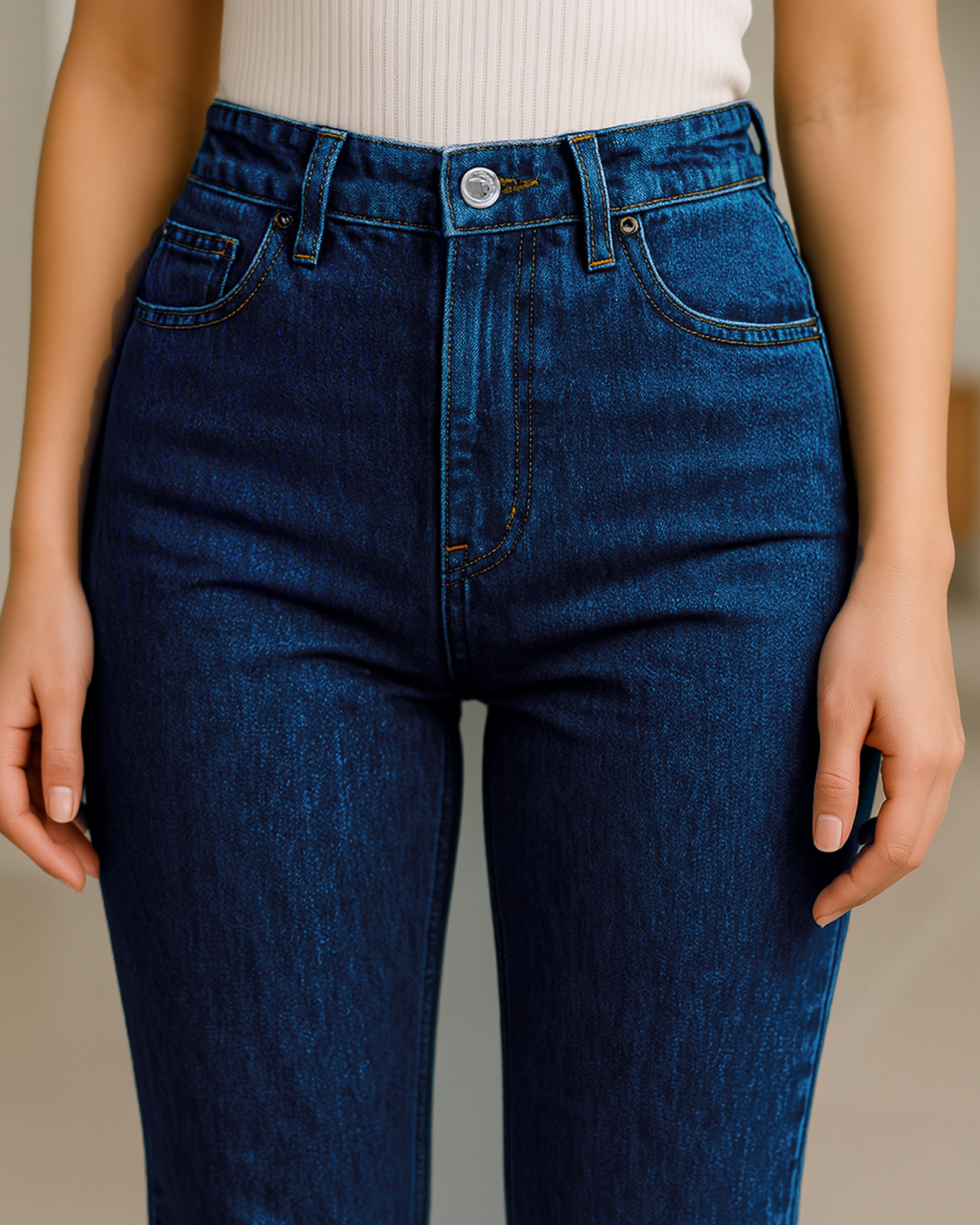 Foto 3 pulgar | Pantalón Skinny De Mezclilla Para Mujer Ocean Point Corte Tiro Alto