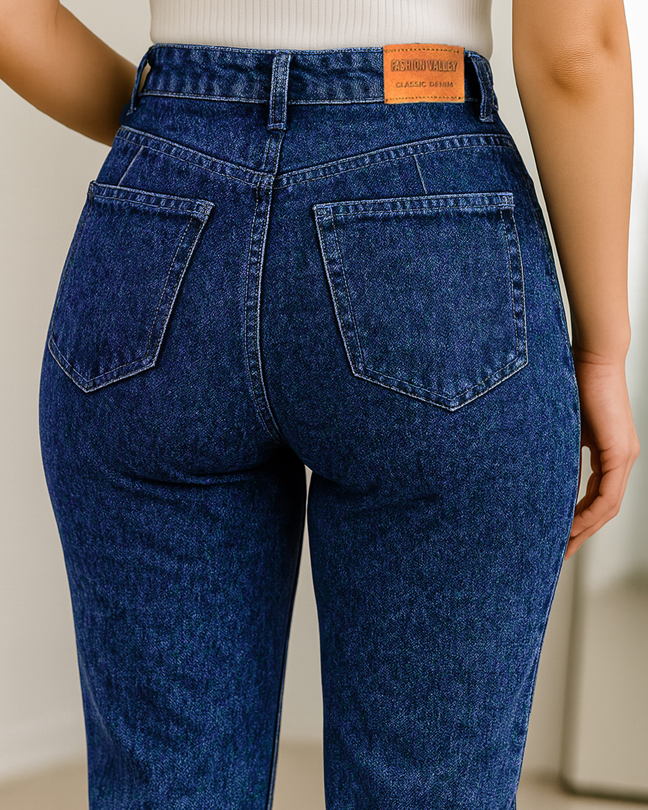 Foto 4 pulgar | Pantalón Skinny De Mezclilla Para Mujer Ocean Point Corte Tiro Alto
