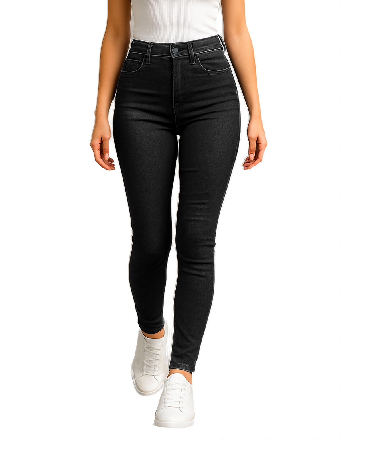 Foto 2 pulgar | Pantalón Skinny De Mezclilla Para Mujer Ocean Point Corte Tiro Alto